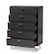Baxton Studio Kelson Modern and Contemporary Dark Grey and Gold Finished Wood 5-Drawer Chest 189-11575-ZORO - alternate 10